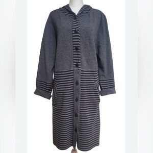 Iridium Hoodie Duster Cardigan Dress M